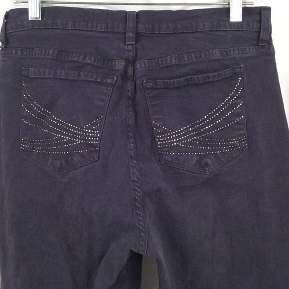 NYDJ Not Your Daughters Jeans Marilyn Straight 12 Rhinestones Lift Tuck 31x33 - Picture 5 of 10